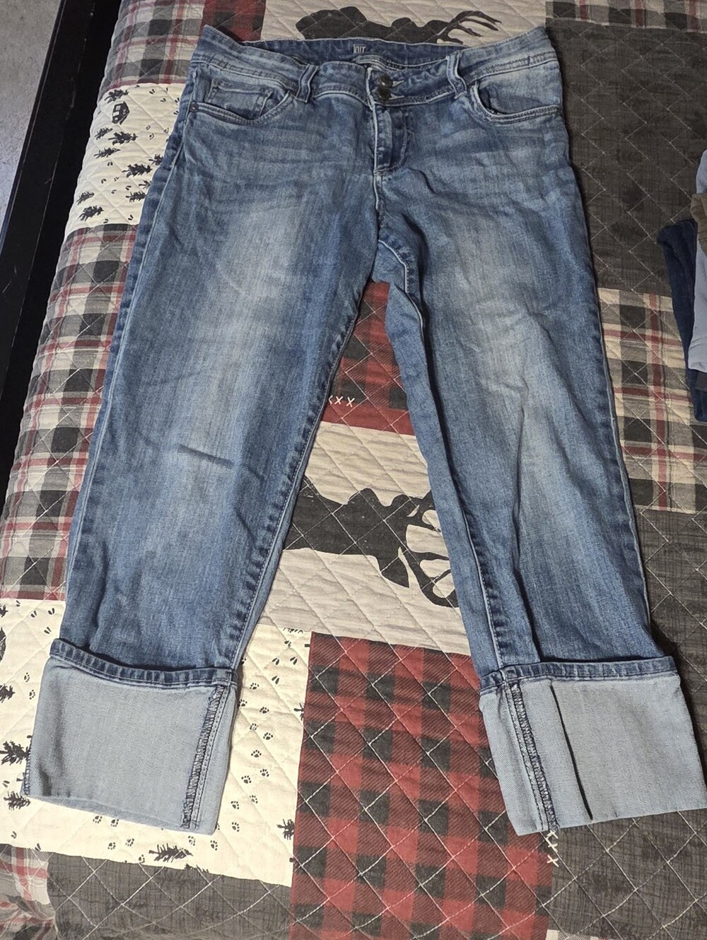 Kut from Kloth denim capri cuffed